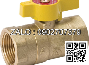 Van khóa thau tay vặn Inox màu xanh 34