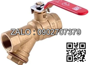 Van khóa thau tay gạt thau màu trắng 34