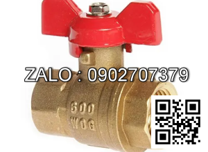 Van khóa thau tay gạt thau màu xanh 34