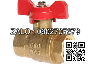 Van khóa thau tay gạt thau màu xanh 60