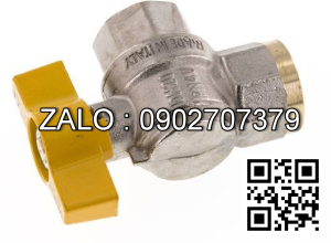 Van khóa thau tay vặn thau màu trắng 21