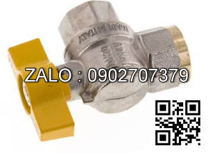 Van khóa thau tay vặn thau màu trắng 60