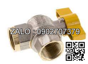 Van khóa thau tay vặn thau màu xanh 34