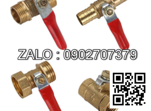 Van khóa nước thau răng trong RT tay gạt màu đỏ 60