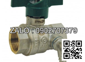 Van khóa nước thau răng trong RT tay vặn màu đỏ 27