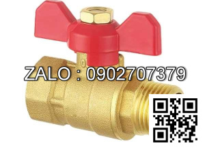 Van khóa nước thau răng trong RT tay gạt Inox màu xanh 21