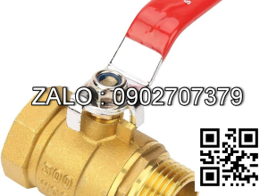 Van khóa nước thau răng trong RT tay gạt Inox màu đỏ 34