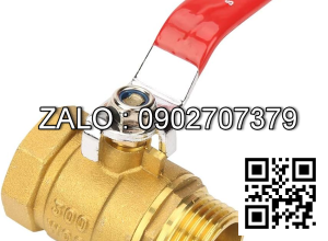 Van khóa nước thau răng trong RT tay gạt Inox màu đỏ 42