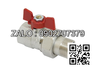 Van khóa nước thau răng trong RT tay vặn Inox màu đỏ 49