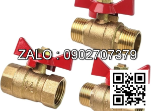 Van khóa nước thau tay gạt Inox màu xanh 27