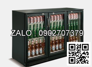 Tủ lạnh quầy bar mini 3 cánh kính OKASU SC-338F