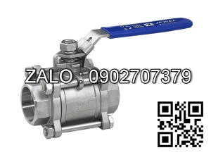 Van khóa Inox tay gạt màu đỏ 60