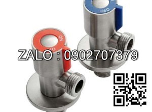 Van khóa Inox tay vặn màu xanh 49