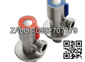 Van khóa Inox tay vặn màu đỏ 34