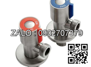 Van khóa Inox tay vặn màu đỏ 49