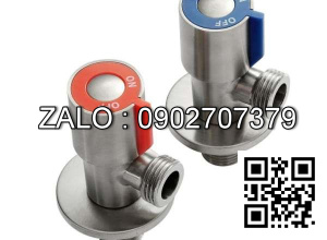 Van khóa Inox tay vặn màu đỏ 168