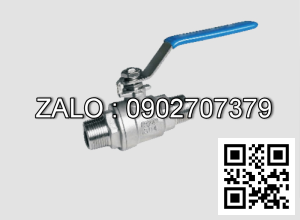 Van khóa Inox răng trong RT tay vặn màu trắng 90