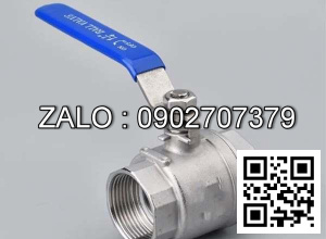 Van khóa Inox răng trong RT tay vặn màu xanh 34