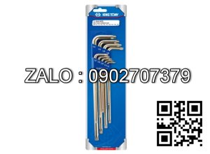 Bộ chìa vặn hoa thị (torx) VATA 11 cây T10-T60
loại dài Mạ crom 14-24R11