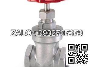 Van khóa Inox răng trong RT tay vặn Inox màu trắng 49