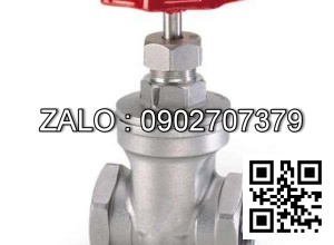 Van khóa Inox răng trong RT tay vặn Inox màu trắng 114