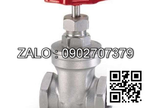 Van khóa Inox răng trong RT tay vặn Inox màu trắng 160