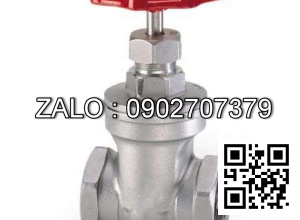 Van khóa Inox răng trong RT tay vặn Inox màu trắng 168