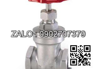 Van khóa Inox răng trong RT tay vặn Inox màu trắng 200