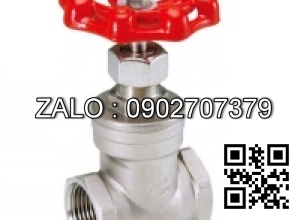 Van khóa Inox răng trong RT tay vặn Inox màu xanh 34