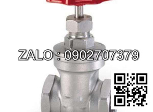 Van khóa Inox răng trong RT tay vặn Inox màu đỏ 21