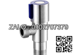 Van khóa Inox tay vặn Inox màu trắng 60