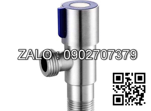 Van khóa Inox tay vặn Inox màu trắng 90