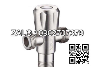 Van khóa Inox tay vặn Inox màu xanh 21