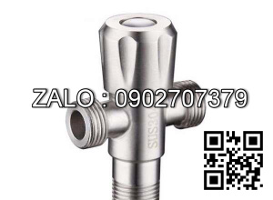 Van khóa Inox tay vặn Inox màu xanh 49