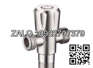 Van khóa Inox tay vặn Inox màu xanh 140