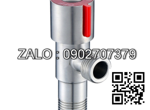 Van khóa Inox tay vặn Inox màu đỏ 49