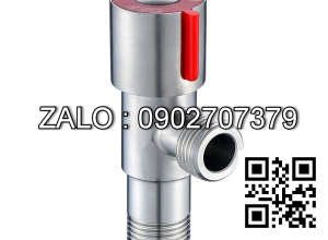 Van khóa Inox tay vặn Inox màu đỏ 60