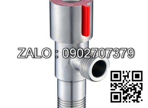 Van khóa Inox tay vặn Inox màu đỏ 114