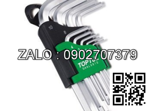 Bộ chìa vặn lục giác thường TOPTUL 9 cây 1.5-10mm loại ngắn Mạ crom GAAL0910