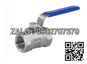 Van khóa nước Inox tay gạt màu xanh 140