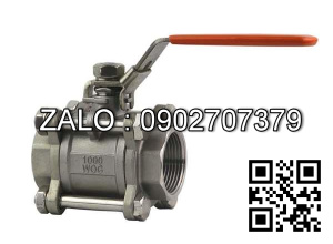 Van khóa nước Inox răng trong RT tay gạt màu trắng 140