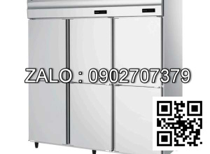 Tủ đông Okasu công nghiệp 6 cánh inox dung tích 1500L OKS-6C
