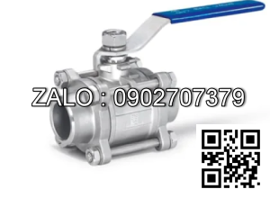 Van khóa nước Inox răng trong RT tay gạt Inox màu trắng 27