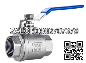 Van khóa nước Inox răng trong RT tay gạt Inox màu xanh 49