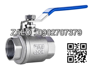 Van khóa nước Inox răng trong RT tay gạt Inox màu xanh 160