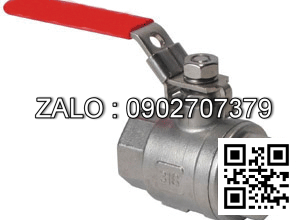 Van khóa nước Inox răng trong RT tay gạt Inox màu đỏ 200