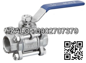 Van khóa nước Inox răng trong RT tay vặn Inox màu xanh 42