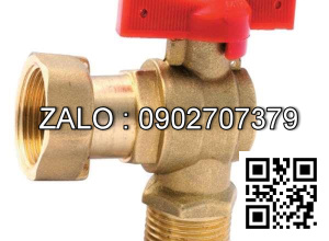 Van khóa thép mạ kẽm tay gạt màu đỏ 160