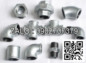 Nối nước thép mạ kẽm giảm MS 200/90