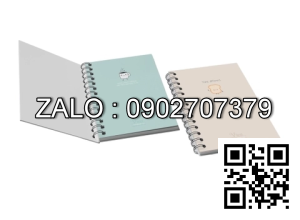 Sổ lò xo Hải tiến A6 200 Trang - Bìa vàng